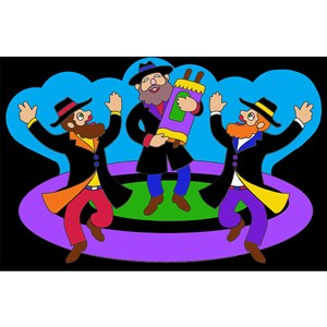 Simchas Torah Velvet Art - 12PK