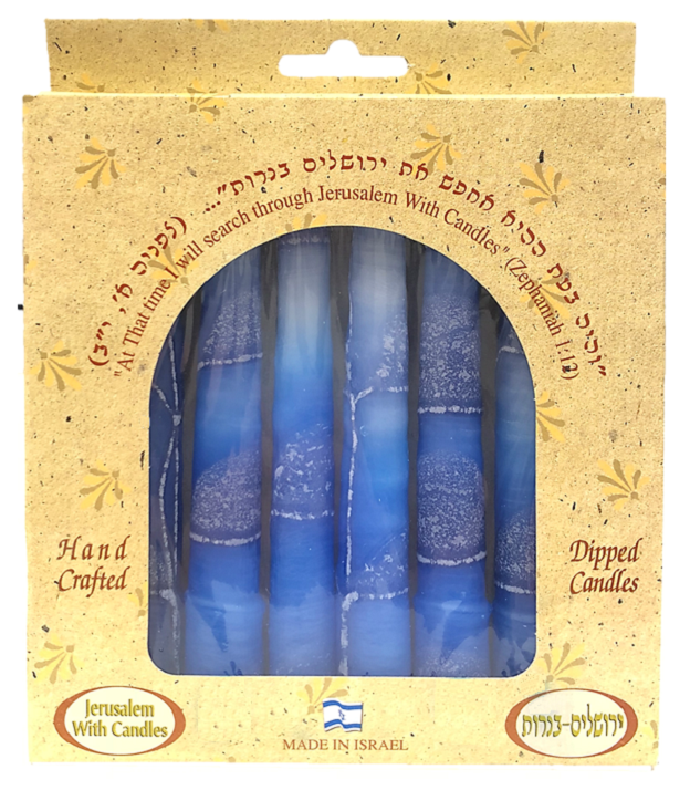 Hand Dipped Color Candles Pack of 8