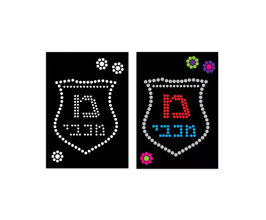 Chanukah Dotty Sticker Art 5PK