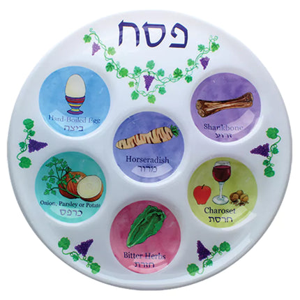Disposable Seder Plate - Chabad Lubavitch - Pack of 10