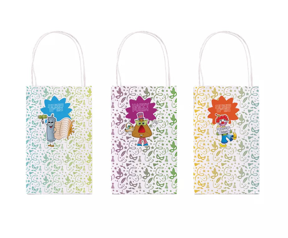 Pack of 3 Medium Paper Treat Bags (3 Types)