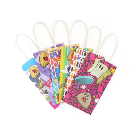 Pack of 6 Mini Paper Treat Bags (3 Types)