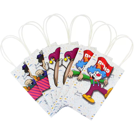 Pack of 6 Mini Paper Treat Bags (3 Types)