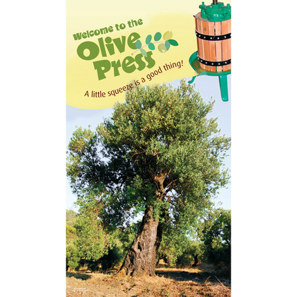 Olives Press Retractable Backdrop