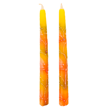 Hand Dipped Color Candles 10"