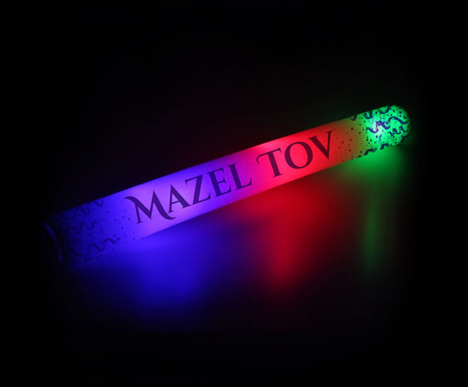 Mazal Tov Light Stick (Foam) - Box of 24