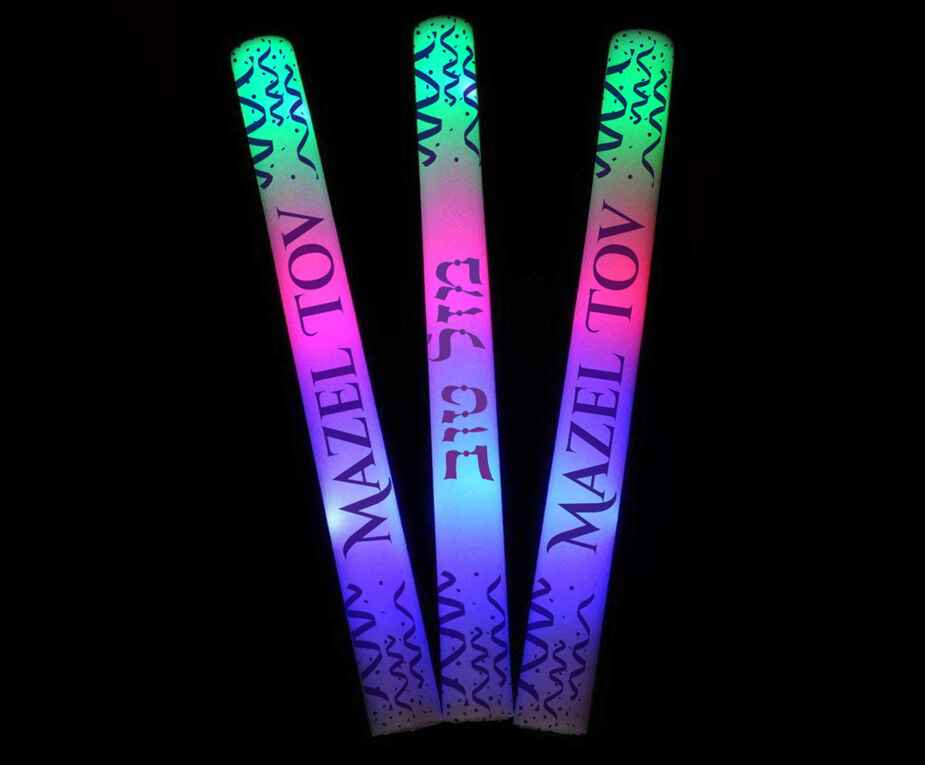 Mazal Tov Light Stick (Foam) - Box of 24