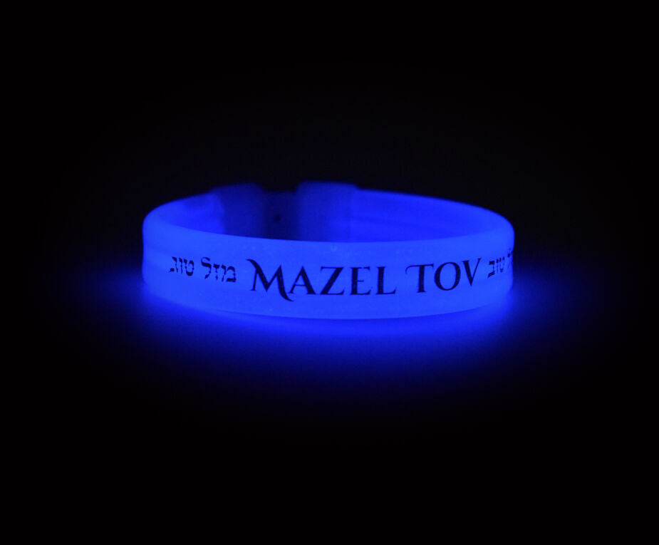 Mazal Tov Glow Wrist Bands