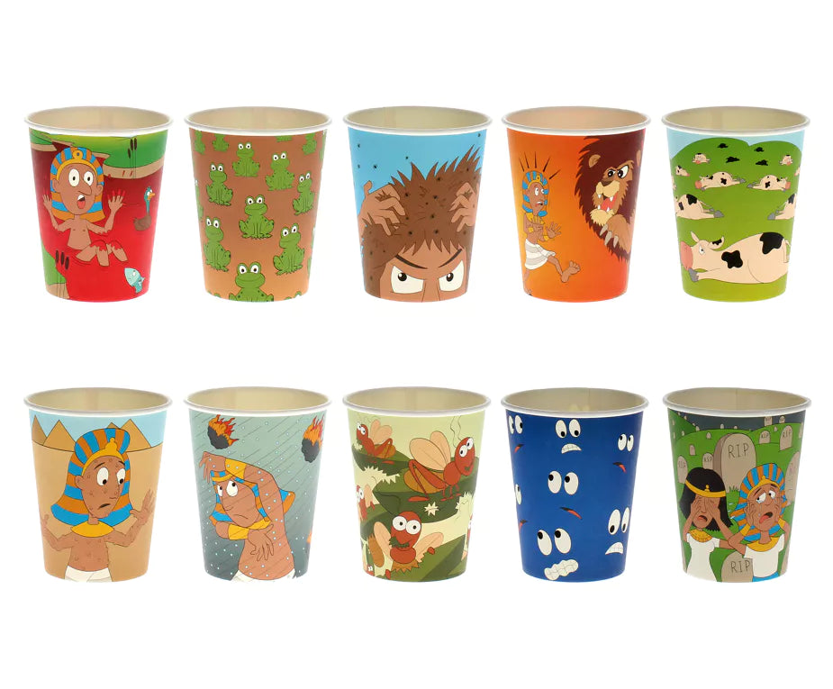 10 Plagues Paper Cups - 10PK