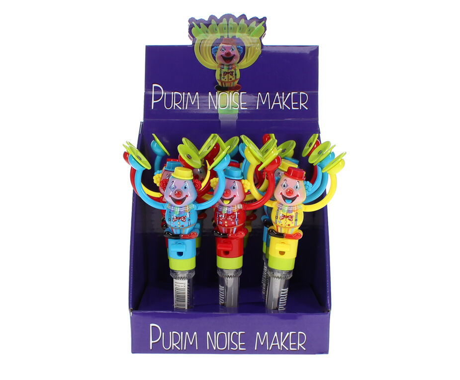 Purim Clown Cymbals Noise Maker (Candy Filler)