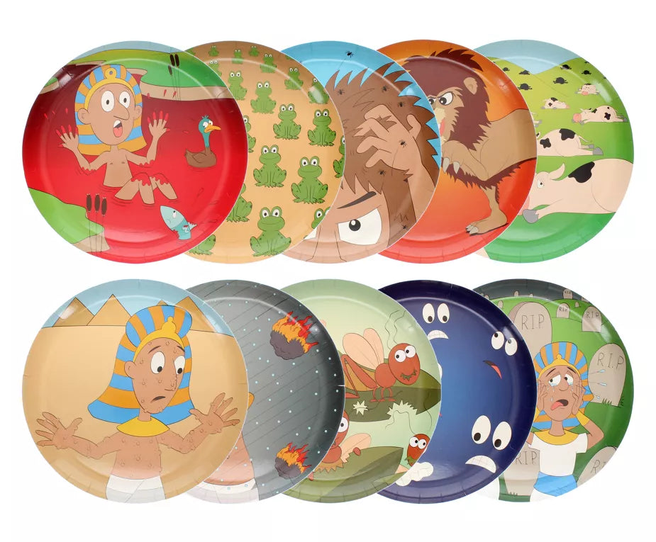 10 Plagues Paper Plates - 10PK