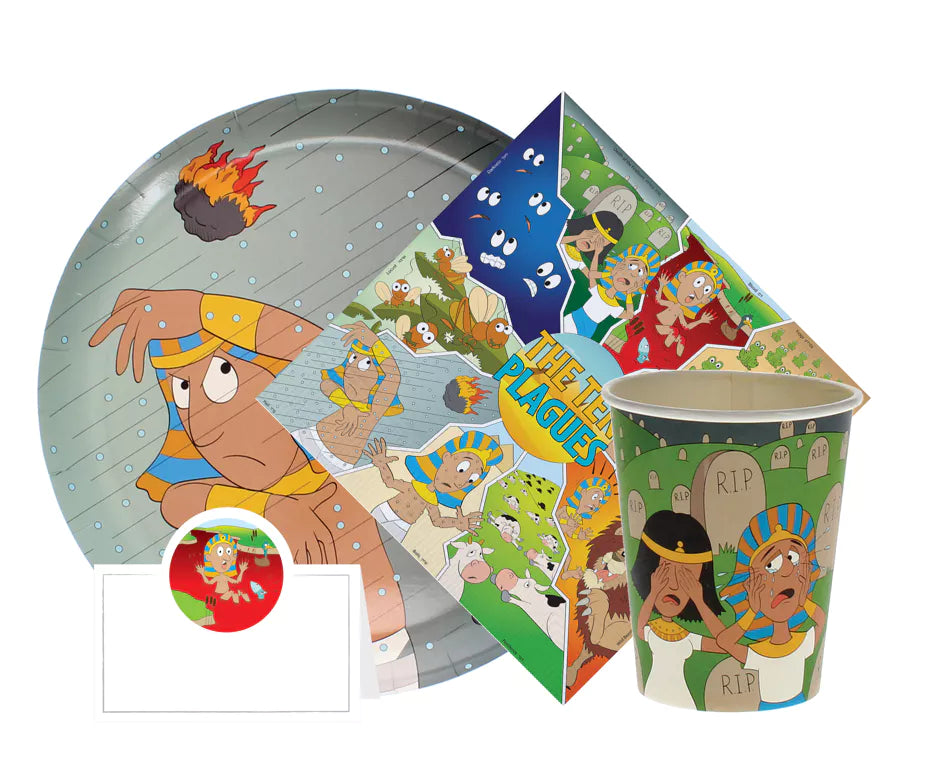 10 Plagues Paper Plates - 10PK