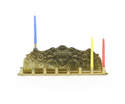 Tin Menorah 24PK Gold/Silver