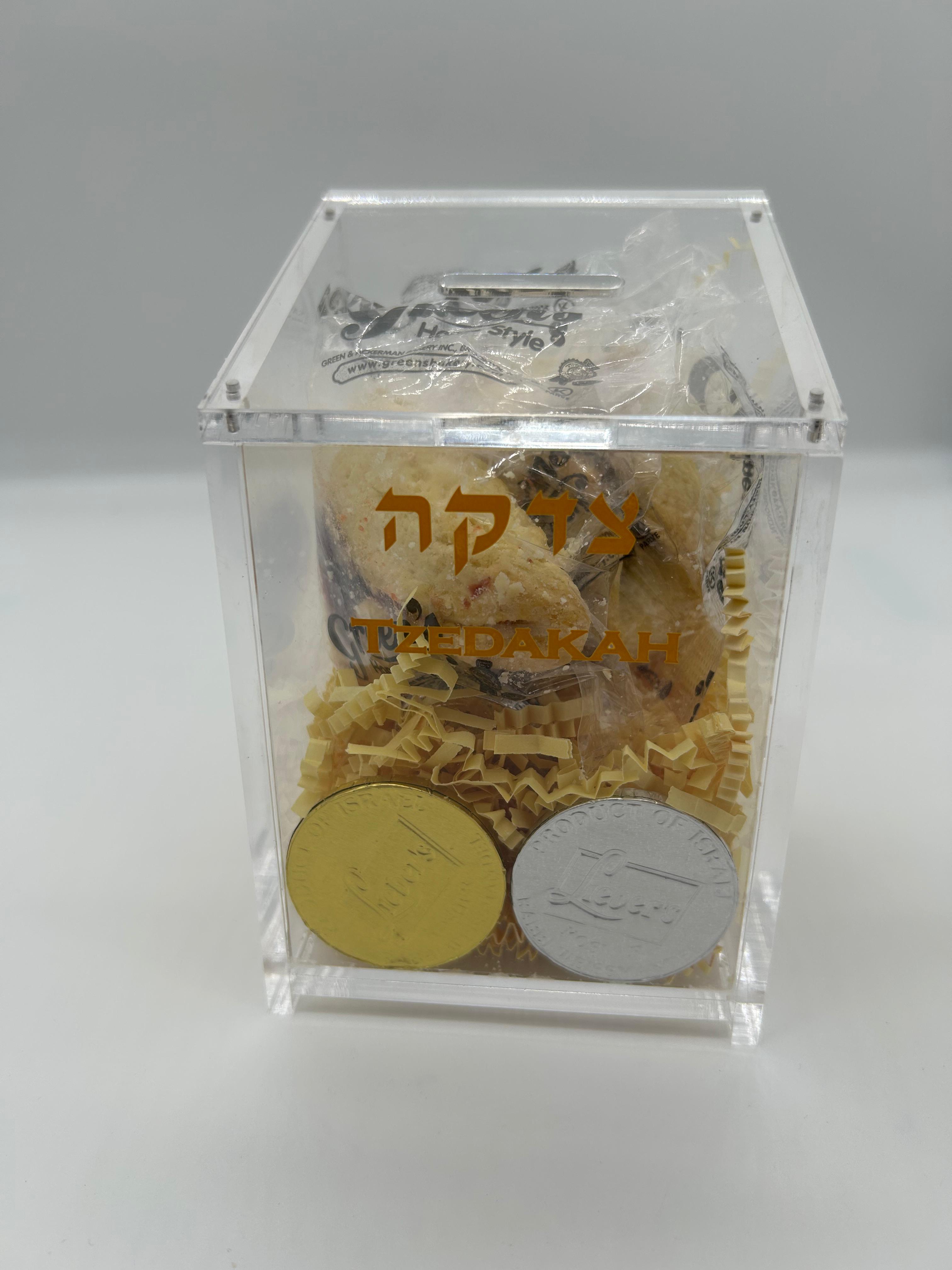 Clear Lucite Pushkah - Blank