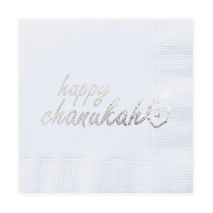 Happy Chanukah Paper Goods Package - Silver