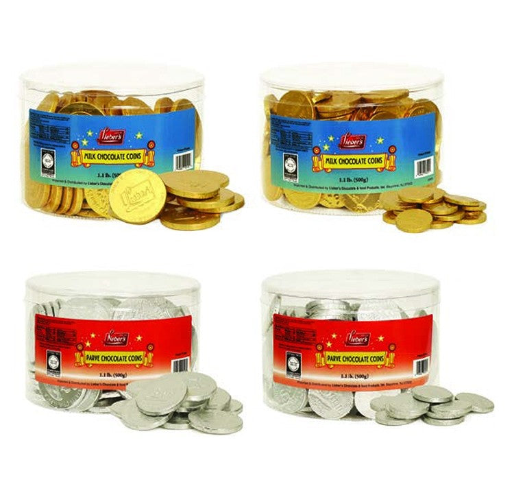 Lieber's Bulk Chocolate Coin Tubs