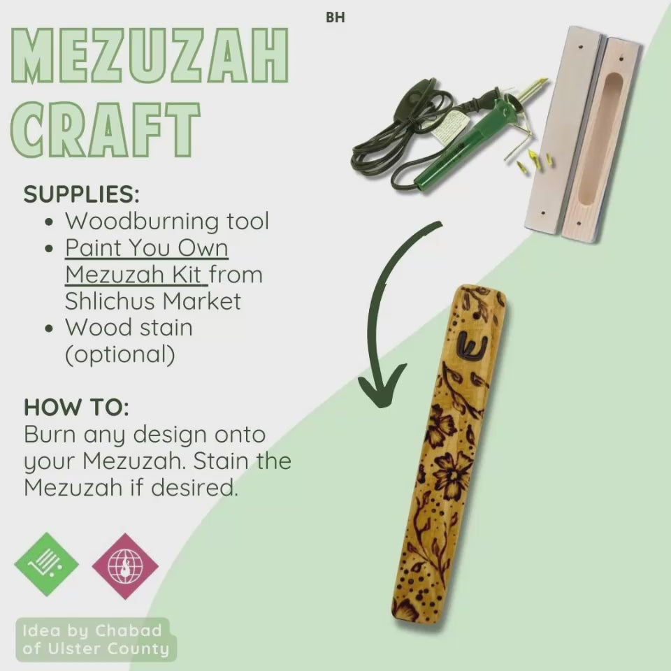 Load video: Paint Your Own Mezuzah Case- 24 Pk