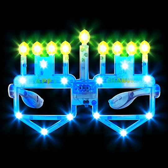 Chanukah Glasses - LED - SINGLES