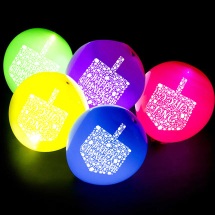 Chanukah Light Up Balloons (25pk)