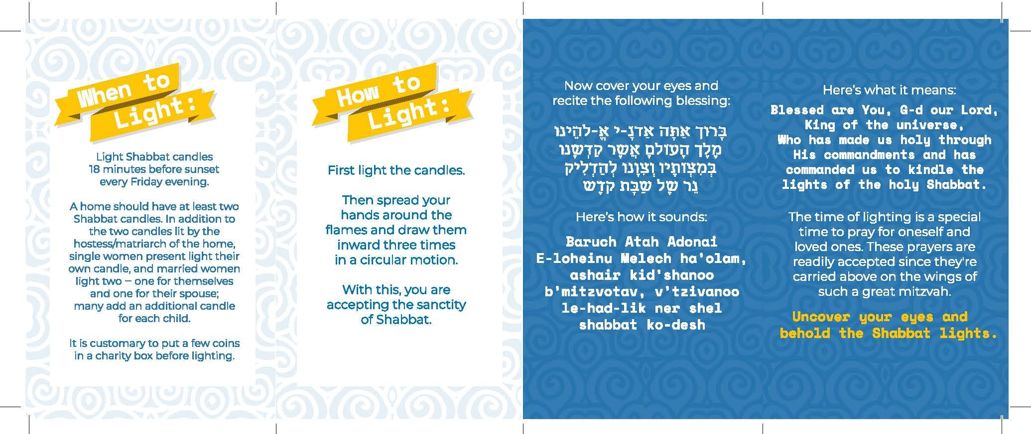 Neshek Box & Brochure - Chabad on Campus