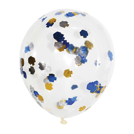 Dreidel Confetti Balloons