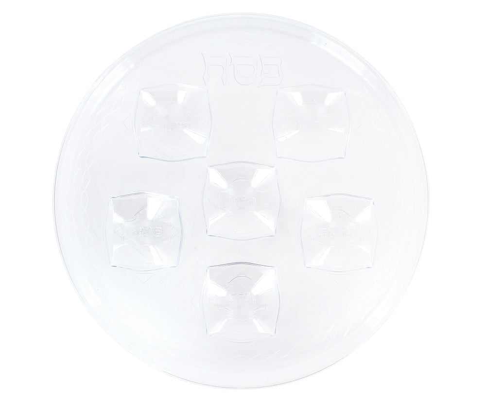 Seder Plate - Clear - 12 Pack