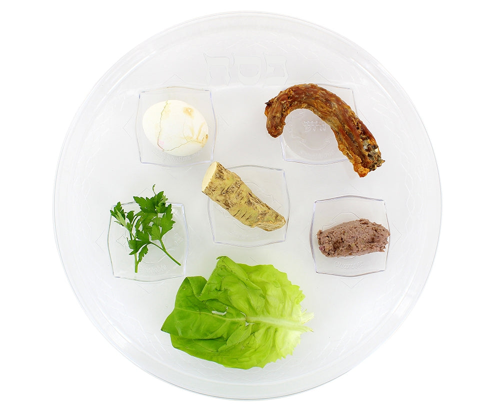 Seder Plate - Clear - 12 Pack