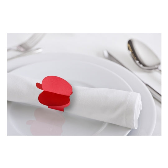 Apple Shaped Paper Napkin Rings
