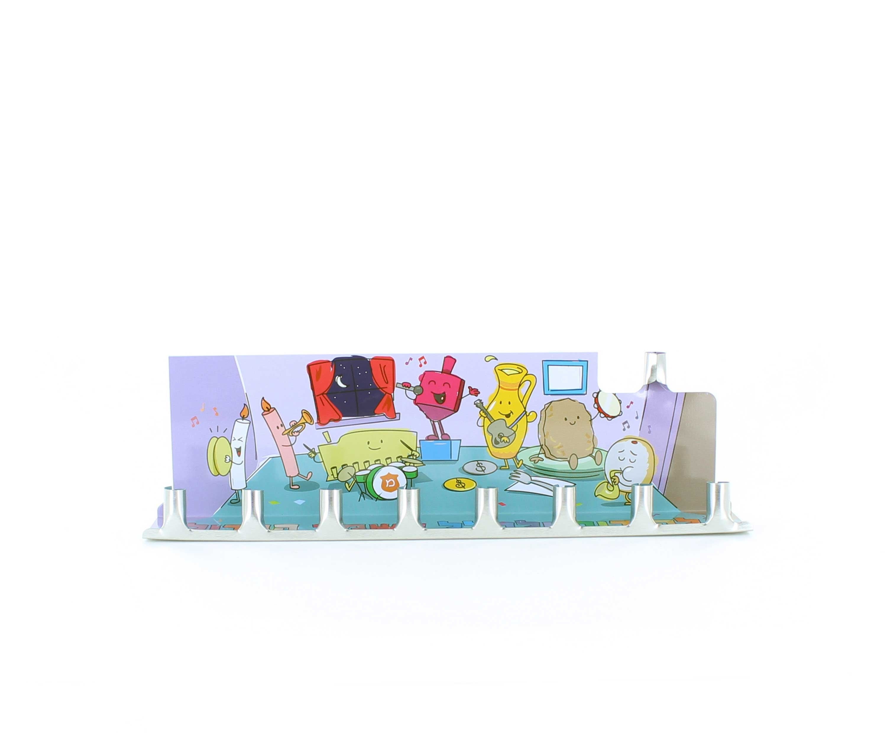 Tin Menorah - Children's Design - 24PK