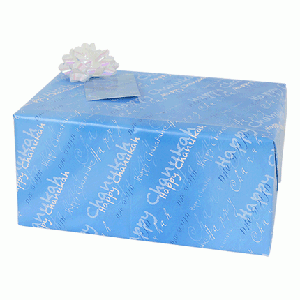 Chanukah Gift Wrap (Blue)