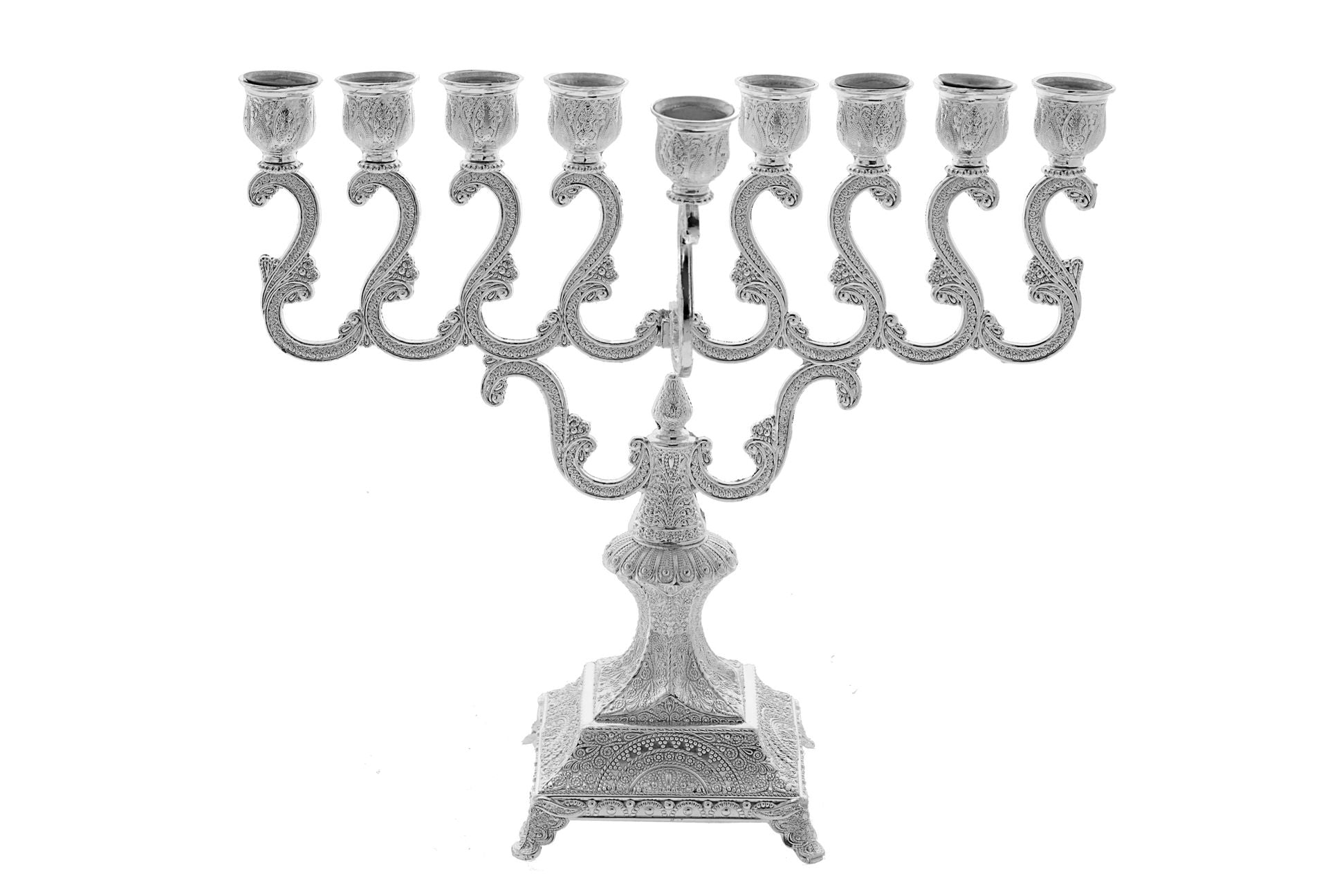 Silver Plated Menorah - Medium
