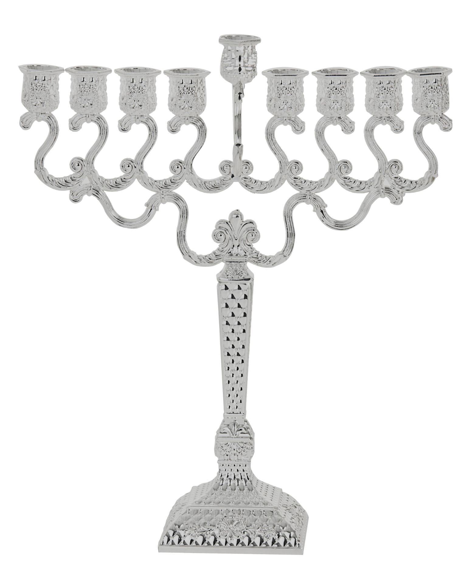 Silver Plated Menorah - Medium - #884