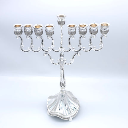 Silver Plated Menorah – MEDIUM