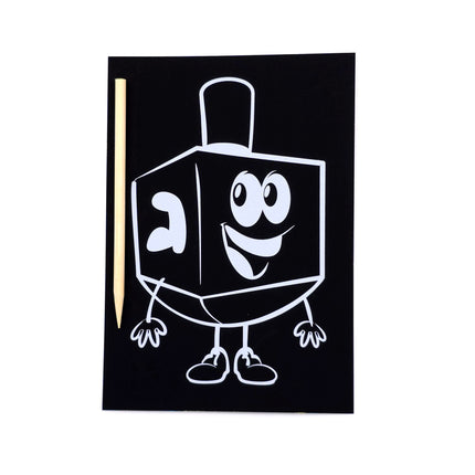 Dreidel Scratch Art - 10 PK