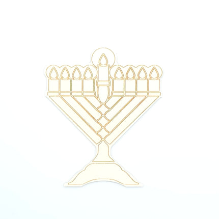 Chanukah Menorah Wood Coloring Board 24PK