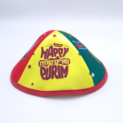 Purim Yarmulkah - Colorfull - 10PK