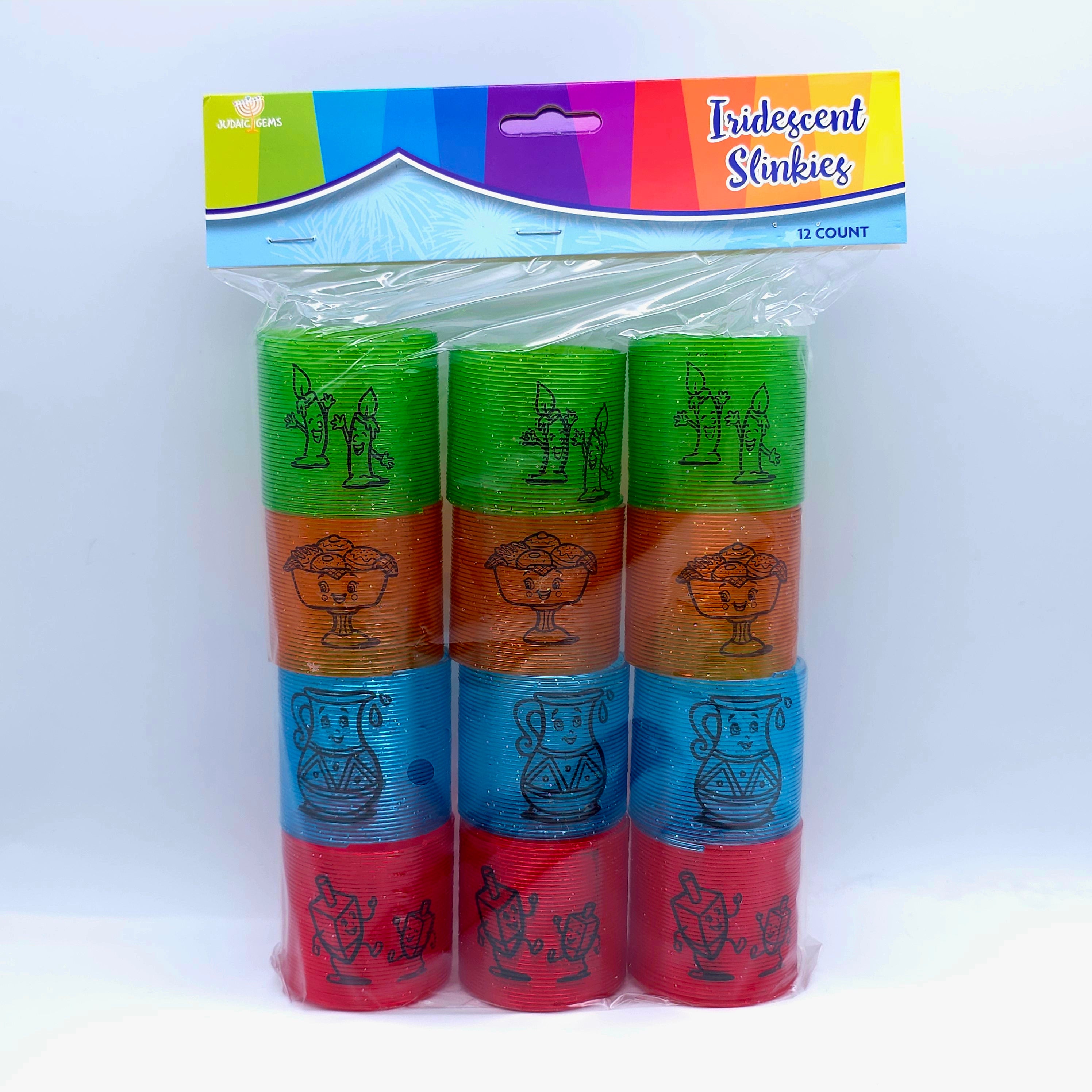 Chanukah Slinkies 12CT
