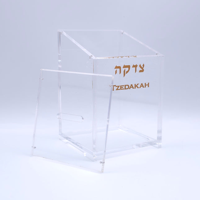 Clear Lucite Pushkah - Blank