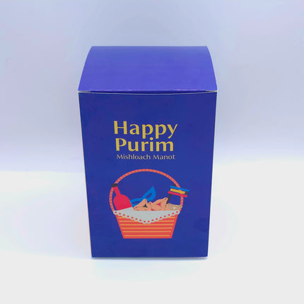 Clear Pushkah - Purim Themed Box (Box Only)