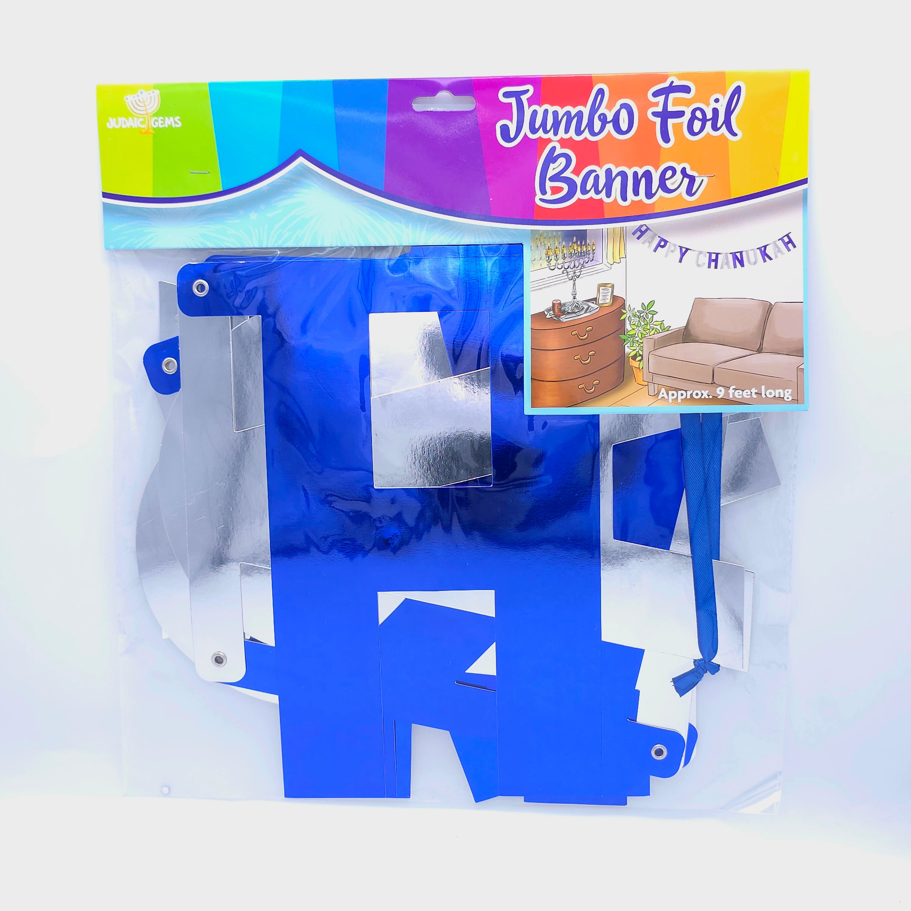 Happy Chanukah Jumbo foil banner