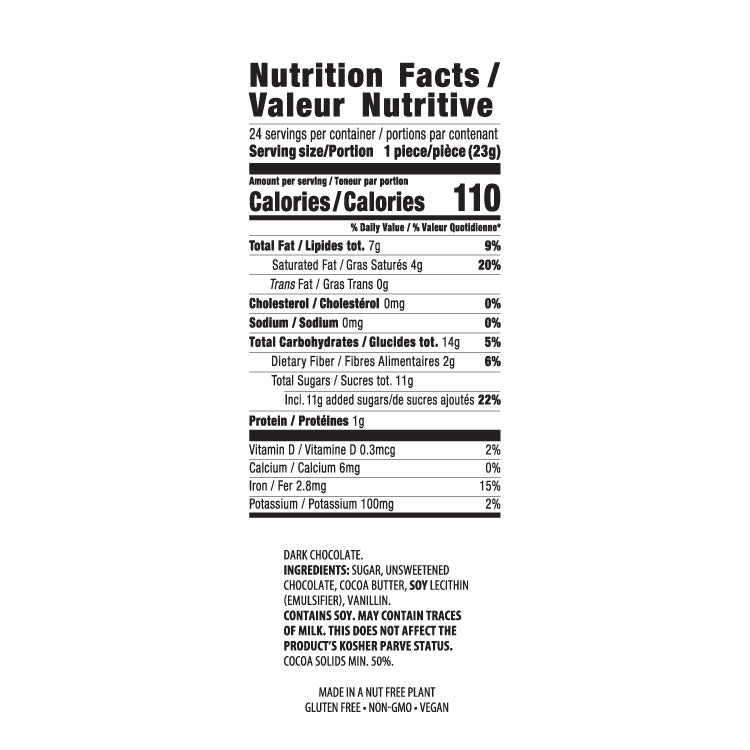 Chocolate Medallions - Nut free box of 24