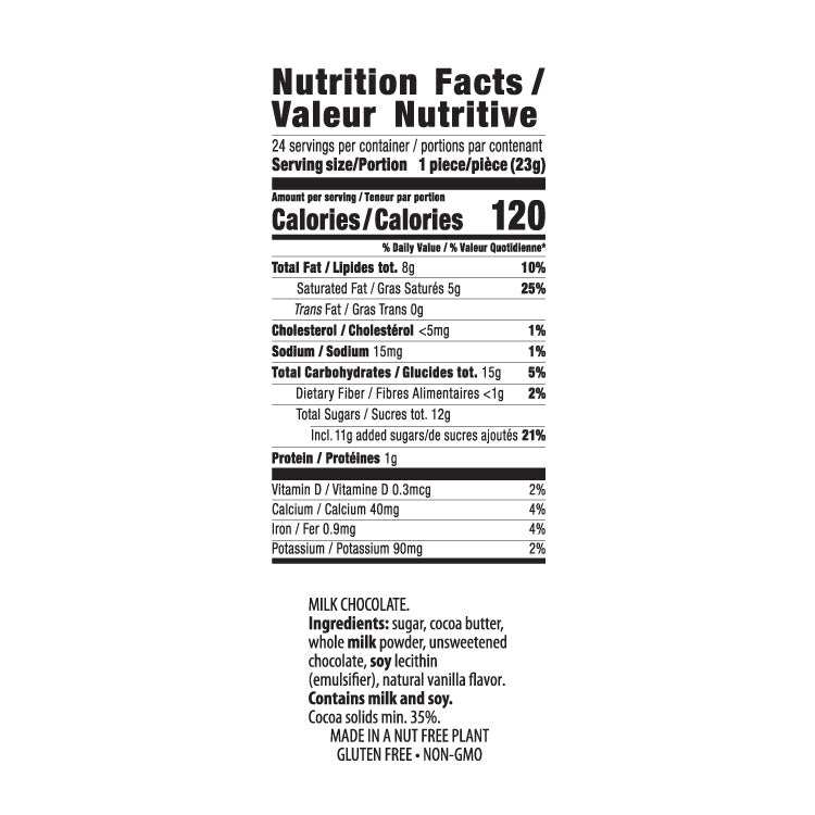 Chocolate Medallions - Nut free box of 24