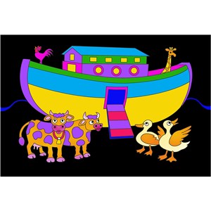 Noah's Ark Velvet Art