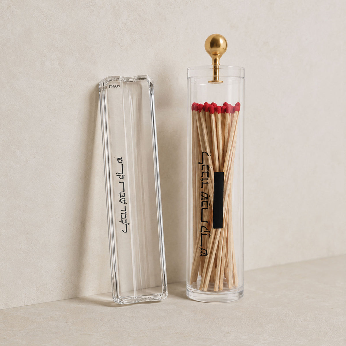 Long Matches & Crystal Tray