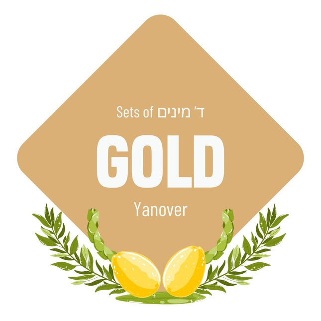 Lulav & Esrog - Gold Set (Yanover)