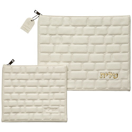 Faux Leather Tallit & Tefillin Set - Kotel - NT