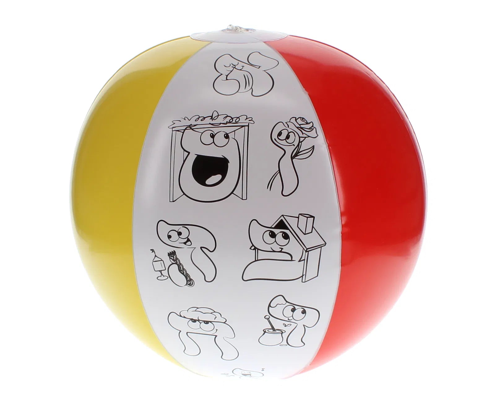 Color your own Alef Bet Beach Ball