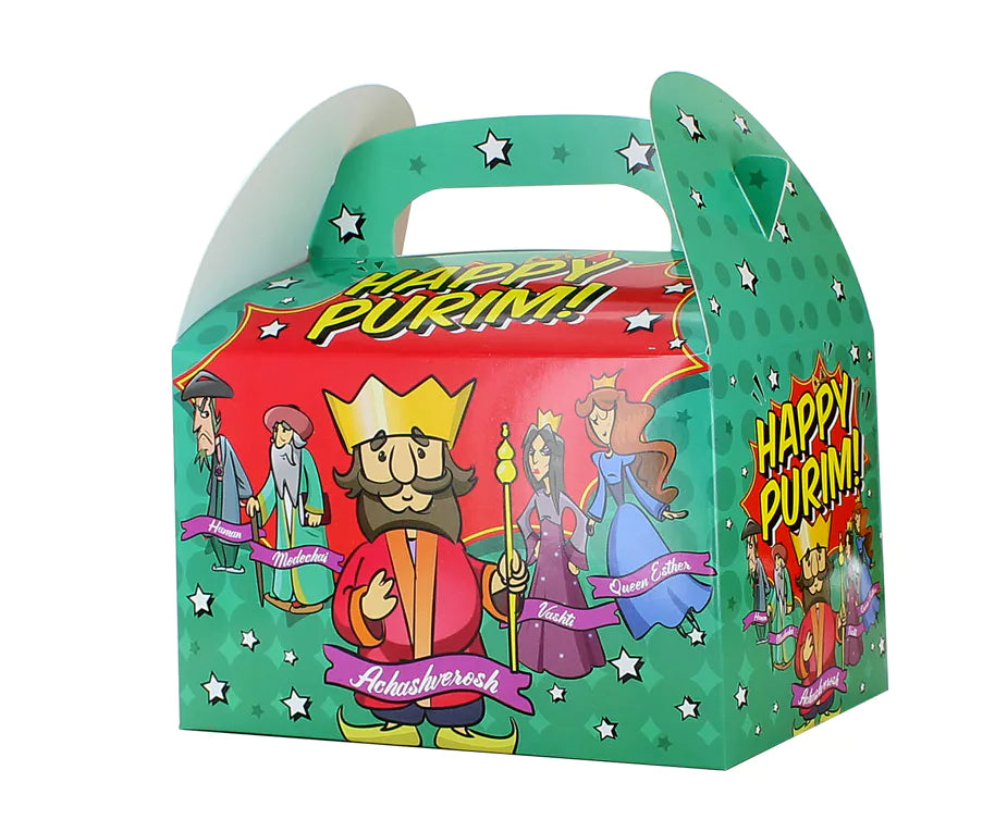 Purim Gift Box - 12PK - 6 Designs