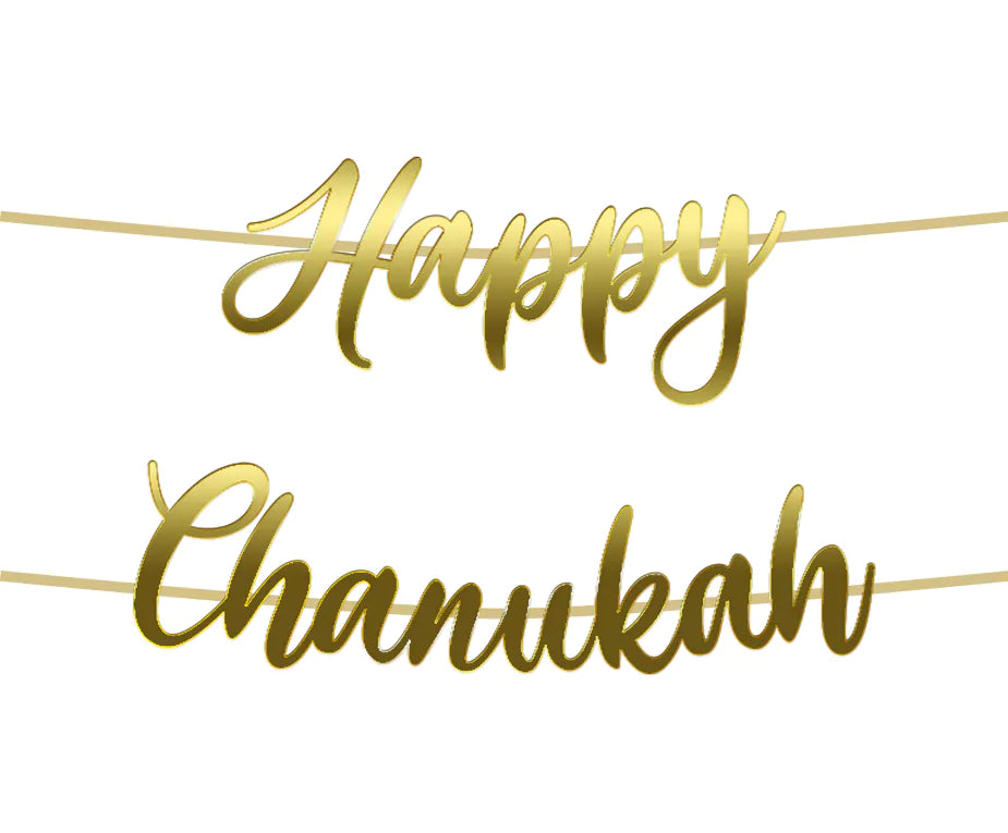 Happy Chanukah Foil Bunting