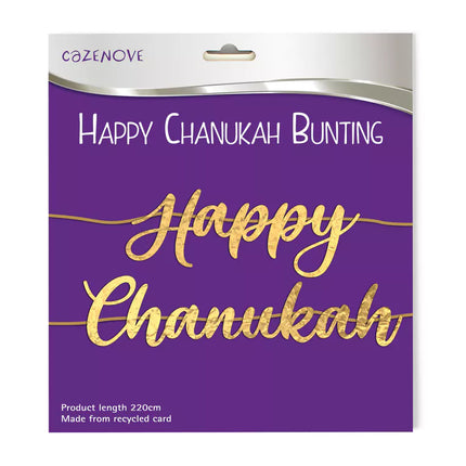 Happy Chanukah Foil Bunting